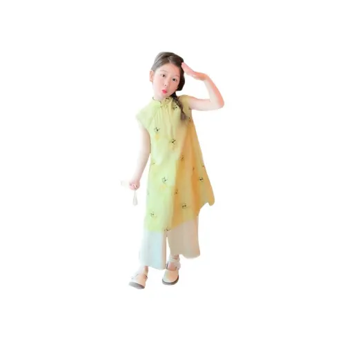 Genius Pooh Ханьфу 2 предмета набор для детей в возрасте 3-7 лет