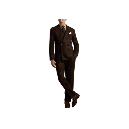Ralph Lauren Purple Label FW24 Бизнес-костюм мужской коричневый