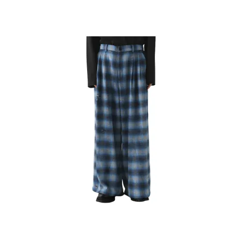HARE Blue Plaid Men's Casual Pants  
HARE Синие Клетчатые Мужские Повседневные Брюки