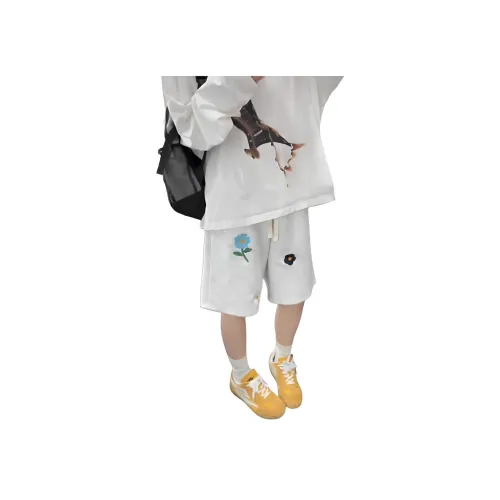 AN Бело-серый вереск Женские Повседневные шорты