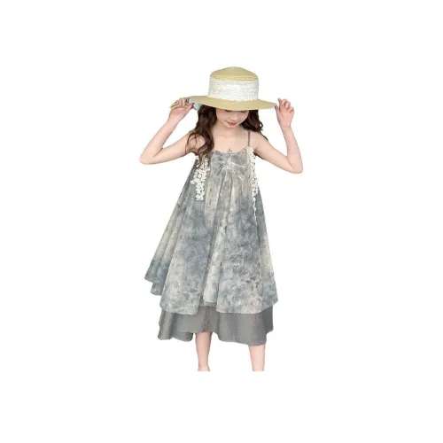 MILETONGBAO Серый Детские Платья