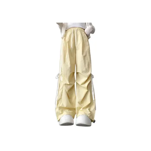 SDN by41 Желтые Женские Повседневные Брюки