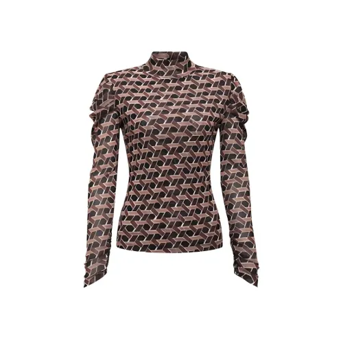 DVF Diane Von Furstenberg FW23 Трикотаж Женский Коричневый