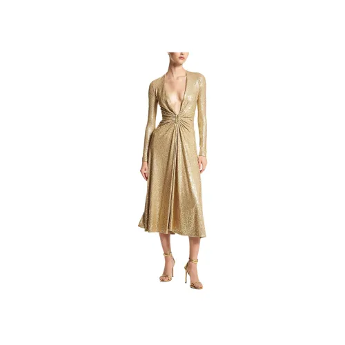 MICHAEL KORS Длинное платье с длинными рукавами женское