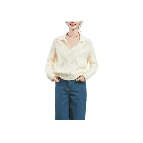 JINJU Белый Женские Трикотаж