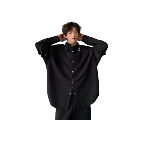 PISYPOX Черный Унисекс Рубашки