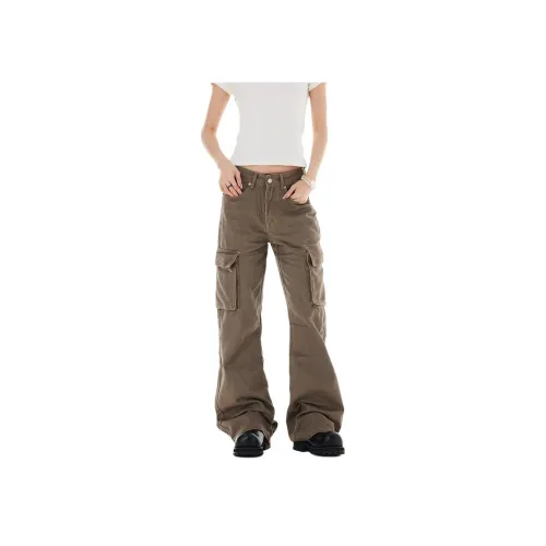 KVIV Brown Men's Casual Pants KVIV Коричневые Мужские Повседневные Штаны