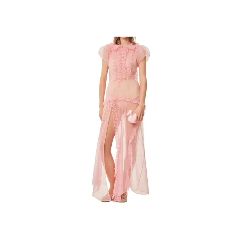 SIMONE ROCHA Розовые Женские Короткие Платья с Рукавами