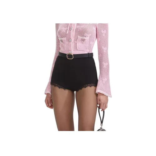 Self Portrait Повседневные шорты Женские Классический черный