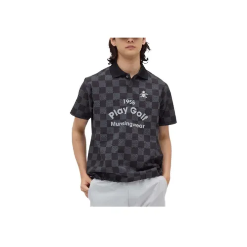 Munsingwear Мужская черная поло