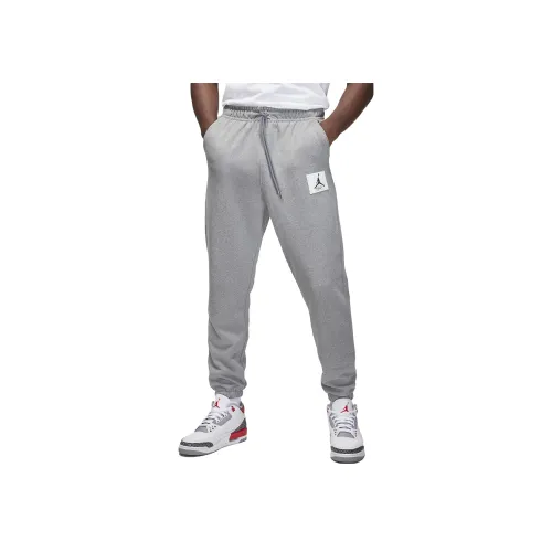 Jordan Flight Серые Мужские Вязаные Тренировочные Штаны