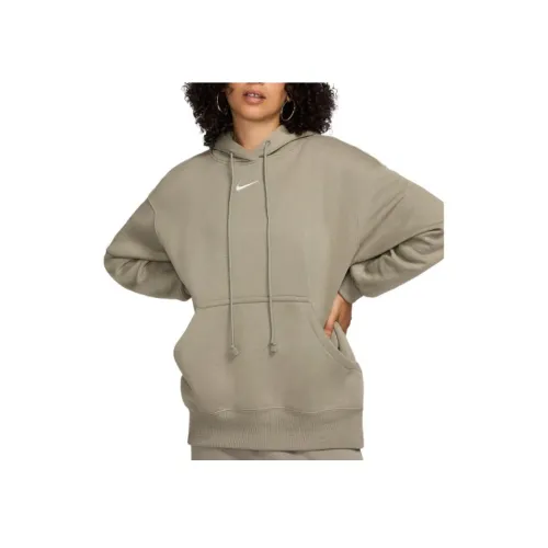 nike Sportswear Phoenix Fleece Толстовка Женские Свет Army
