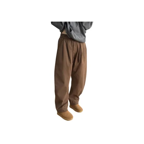 XUBAIHUO Коричневый Унисекс Повседневные Штаны