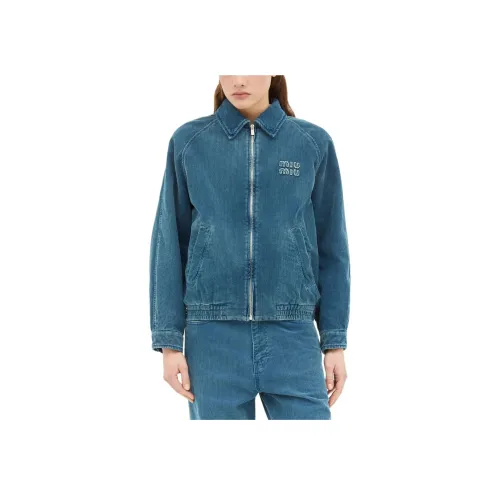 MIU MIU Куртки и Пальто Женские Синие