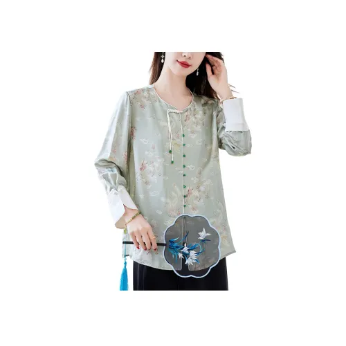 To The West Рубашка Женская Зеленая