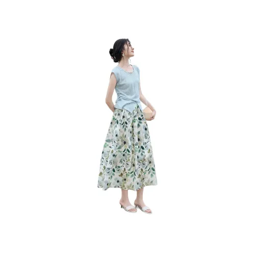 XWI Небесно-голубой Женские Комплекты с юбкой