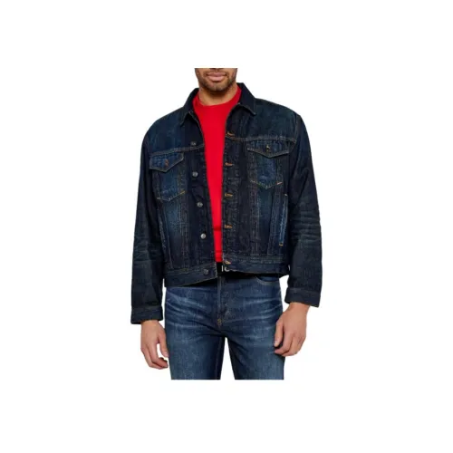 Hugo Boss Denim Jacket Men's Navy Blue