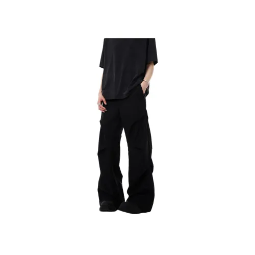 UOOHE Повседневные брюки Унисекс Черный