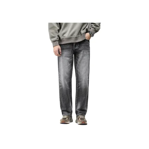 MR.MUDI Черные Унисекс Джинсы