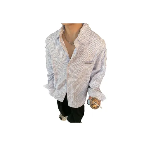 CHEER ZONE Светло-синие унисекс рубашки