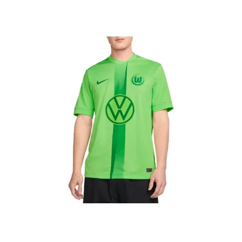 nike VfL Wolfsburg 2024 25 Stadium Дом Футбол Джерси Мужской Счастливый Зеленый