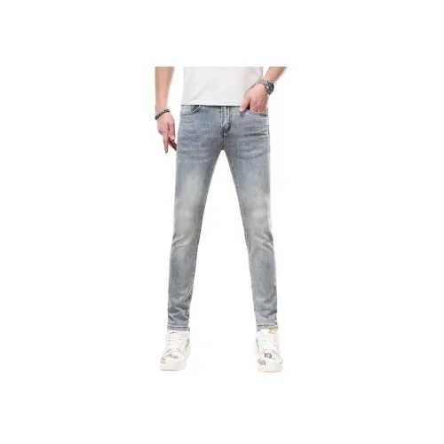 FRALAARRI Светло-синие мужские джинсы