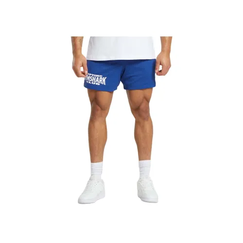 GYMSHARK Подъемный Клуб Сетка 5' Шорты Повседневные шорты Мужской Синий