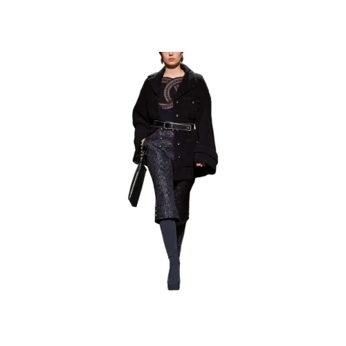 CHANEL Черное Женское Пальто