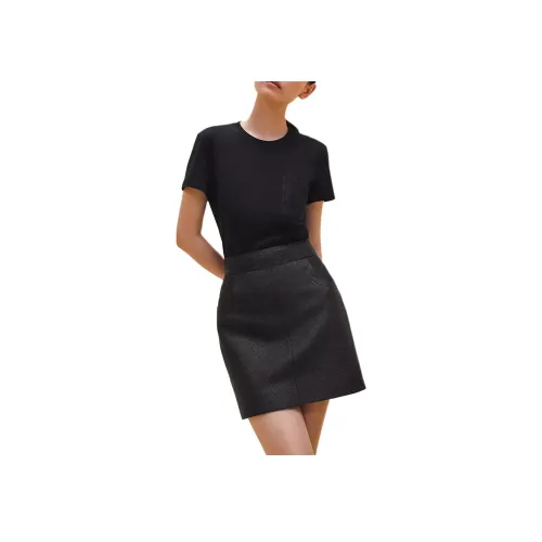 HERMES Стандартная T-рубашка Женская Черная