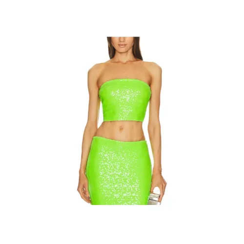 NORMA KAMALI Без бретелек Топ Женский Неон Зеленый