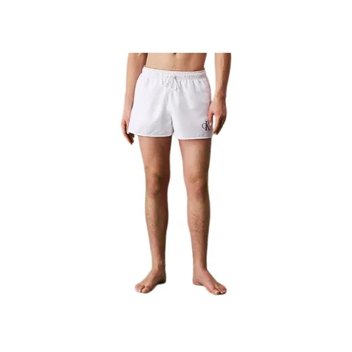 Calvin Klein Белые Мужские Плавательные Шорты