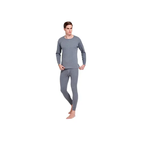 Cotton Gene Dark Photinia Gray Men's Thermal Sets Cotton Gene Темный Фотиния Серый Мужские Термокомплекты