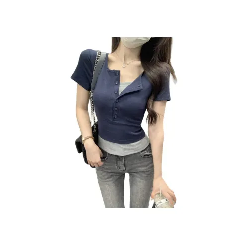 HELEH Комплект с короткими рукавами рубашка женский