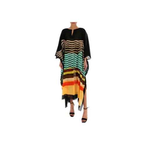 DRIES VAN NOTEN Многоцветные Женские Длинные Платья с Рукавами