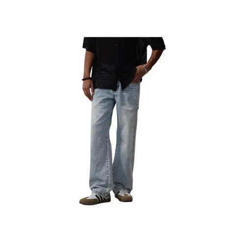 GEOREFOOL NB0069 Светло-синие Унисекс Джинсы