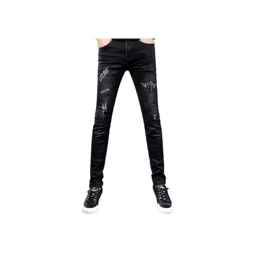 OGQG Черные Мужские Джинсы