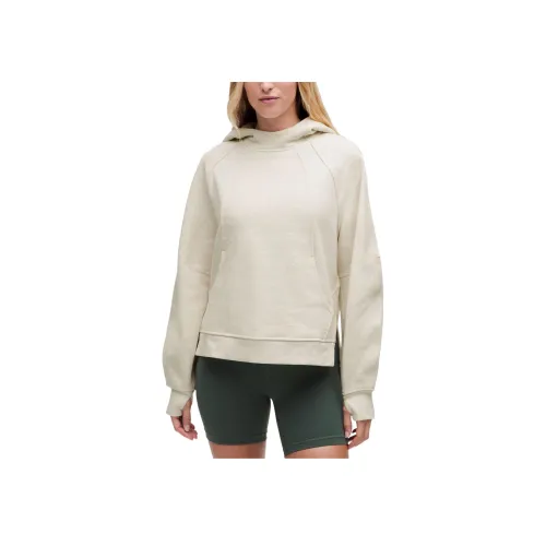 lululemon Scuba Series Реглан-рубашка с короткими рукавами Женская Смешанный цвет Костяной белый