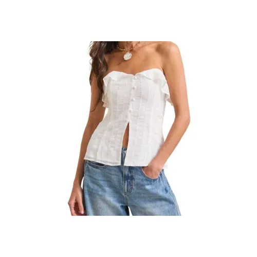 ALTAR'D STATE Adrienne Вышитый Топ-трубка Без бретелек Топ Женский