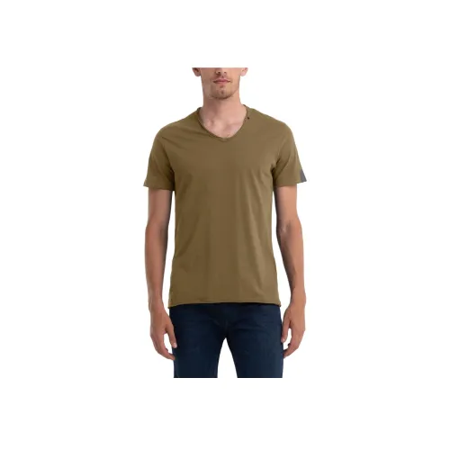 REPLAY Армия Зеленый Мужская Футболка