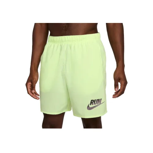 nike Challenger SS25 RUN Energy Спортивные шорты Мужские Светло-зеленые