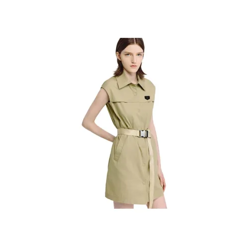 HAVVA Зеленые Женские Платья без рукавов