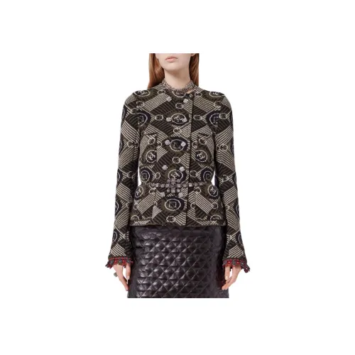 CHANEL 24 Осенний Зимний Новый Приход Куртки и Пальто Женские Хаки