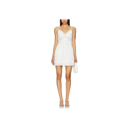 LOVESHACKFANCY Slip Платье Женское Белое