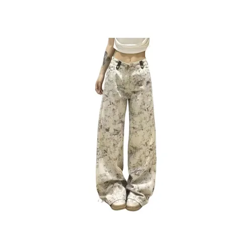 YEARNED Принт Tie Dye Женские Джинсы