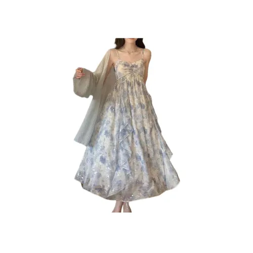 The Temptation Of The Muse Slip Платье Женское Цветочный