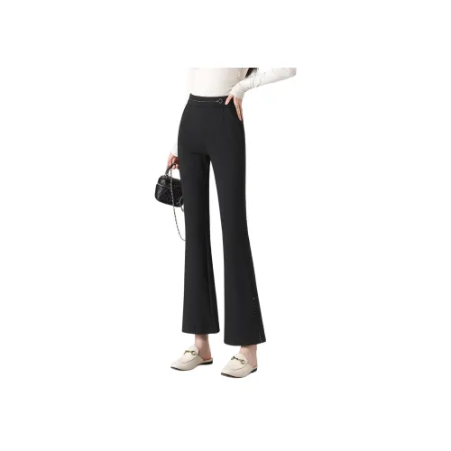 Like The Age Of Water Повседневные Брюки Женские Черные