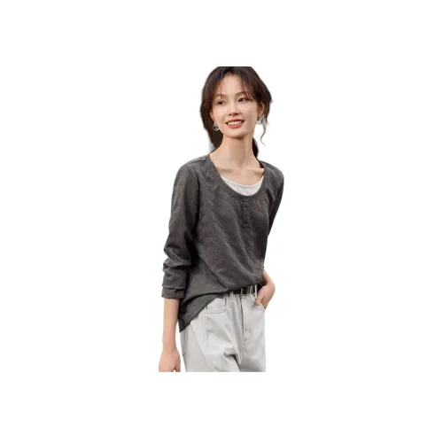 XWI Серый Женские T-рубашки