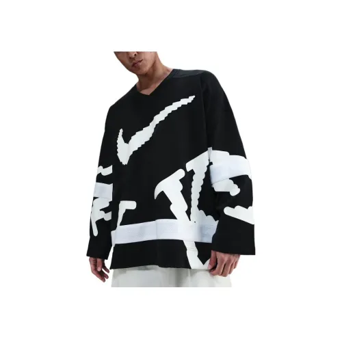 JORDAN Черный Белый Белый Мужская T-рубашка