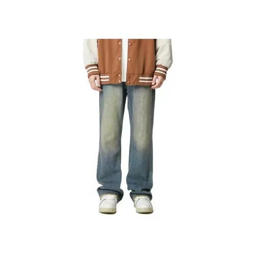 Zondi Синий Унисекс Джинсы