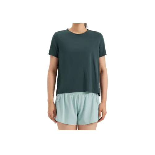 DECATHLON T-рубашка Женская Темно-серо-зеленая